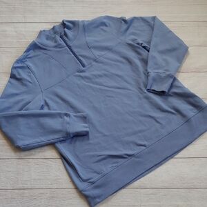 J. JILL FIT QUARTER ZIP LIGHTWEIGHR SWEATSHIRT